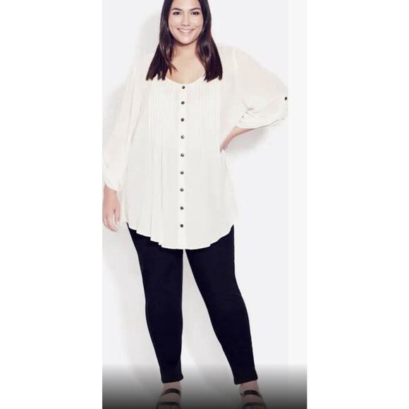 NEW Avenue 26T Butter Denim Black Jeans Womens Plus Size 26 Tall Stretchy Skinny - Picture 2 of 14